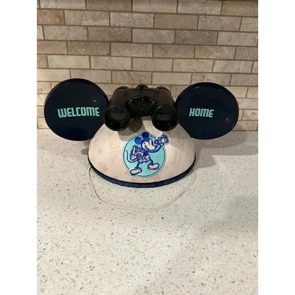 Disney Parks Vacation Club Welcome Home Mickey Mouse Ears Hat Binoculars ba